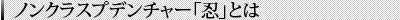 ノンクラスプデンチャー「忍」とは